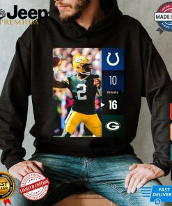 Green Bay Packers Win 16 10 Indianapolis Colts 2024 NFL Week 2 Final Score Shirt