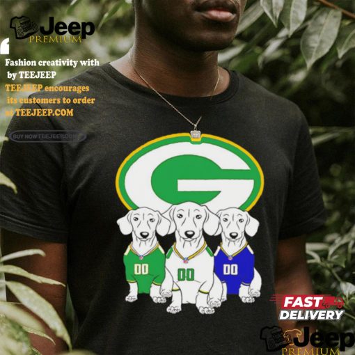 Green Bay Packers dachshund dogs shirt