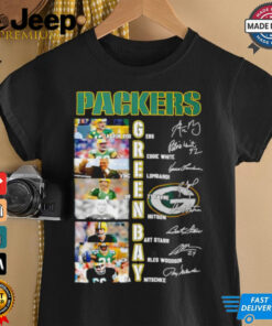 Green Bay Packers player name and signature shirt