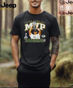 Green Bay Packers super bowl MVP Rodgers 12 shirt