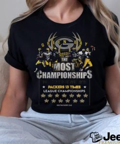 Green Bay Packers the most championships 100 years since 1919 shirt