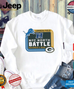 Green Bay Packers vs Detrois Lions Lambeau Field NFC North Battle November 3 2024 Matchup Shirt