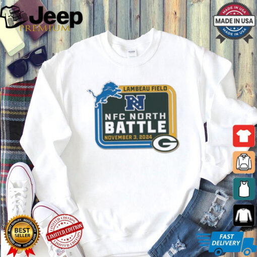 Green Bay Packers vs Detrois Lions Lambeau Field NFC North Battle November 3 2024 Matchup Shirt