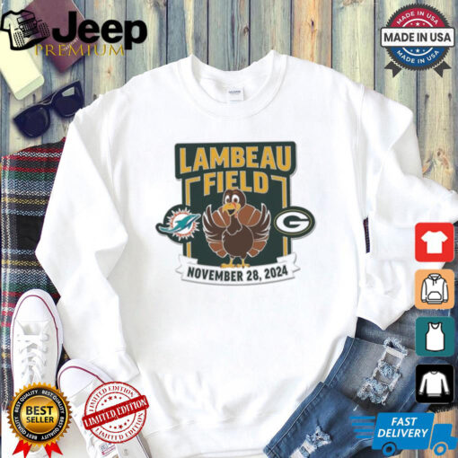 Green Bay Packers vs Miami Dolphins Lambeau Field November 28 2024 Matchup Shirt