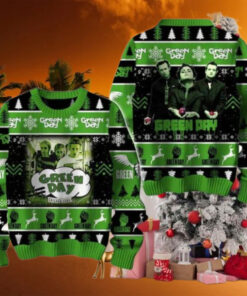 Green Day Chicago 1994 Enjoying Chirstmas Gifts 2024 Xmas For Family And Friends Ugly Sweater