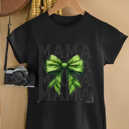 Green bow coquette shirt