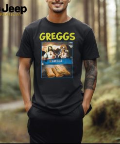 Greggs Sausage Rolls Foody Jesus Christian T Shirt