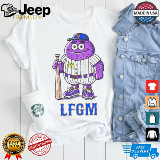 Grimace Mets baseball mascot beautiful monster shirt