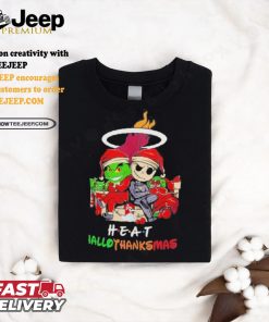 Grinch And Jack Miami Heat Friends HalloThanksMas Shirt