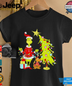 Grinch Christmas Tree cartoon shirt