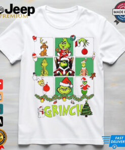 Grinch Dr Seuss characters Christmas tree 2024 shirt