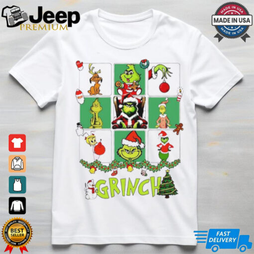 Grinch Dr Seuss characters Christmas tree 2024 shirt