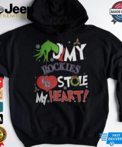 Grinch Hand My Colorado Rockies Stole My Heart Christmas 2024 Shirt