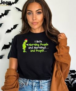Grinch I Hate Morning People Christmas Shirt