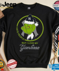 Grinch I Hate People But I Love New York Yankees Shirt