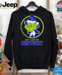 Grinch I hate people but I love my Kentucky Wildcats shirt