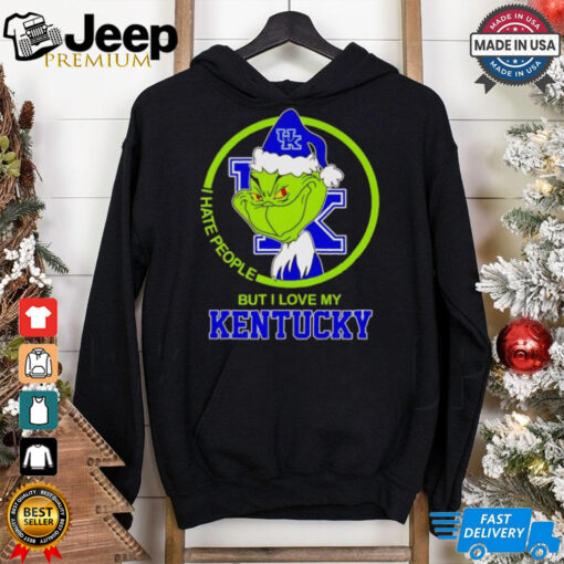 Grinch I hate people but I love my Kentucky Wildcats shirt