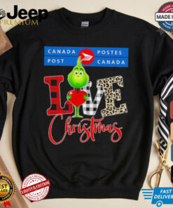 Grinch Love Canada Post Christmas Shirt