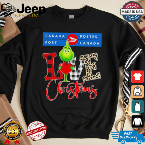 Grinch Love Canada Post Christmas Shirt