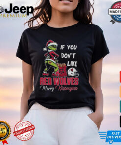 Grinch Santa If You Don’T Like Arkansas State Red Wolves Merry Kissmyass 2024 Shirt