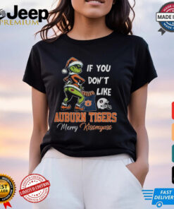 Grinch Santa If You Don’T Like Auburn Tigers Merry Kissmyass 2024 Shirt