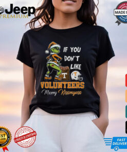 Grinch Santa If You Don’T Like Tennessee Volunteers Merry Kissmyass 2024 Shirt