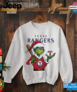 Grinch Santa X Texas Rangers Merry Christmas shirt