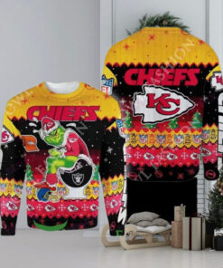 Grinch Stole Christmas Kansas City Chiefs The Toilet American Football NFL Ugly Sweater Jumper