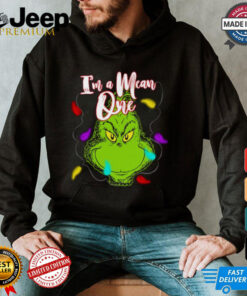 Grinch With Light I’m A Mean One Christmas T Shirt