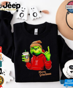 Grinch drink Starbucks Liverpool merry Christmas shirt