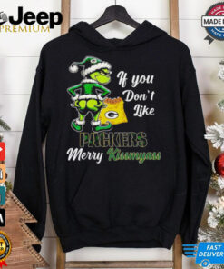 Grinch if you don’t like Packers merry kiss my ass Christmas shirt