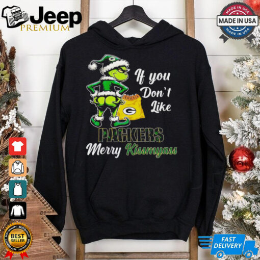 Grinch if you don’t like Packers merry kiss my ass Christmas shirt