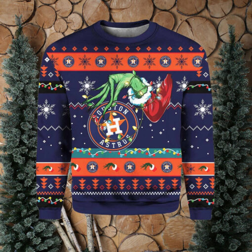 Grnch Astros Ugly Christmas Sweater