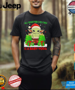 Grogu Santa all I want for Christmas is a baby Yoda Merry Christmas shirt