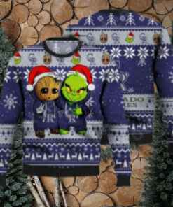 Groot And Grinch MLB Colorado Rockies Ugly Christmas Sweater