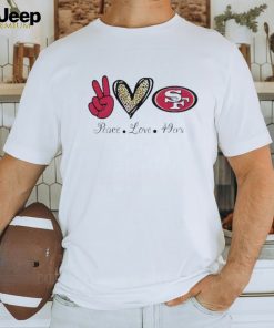 Groovy Peace Love 49ers Football Logo 2024 shirt