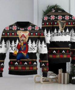 Guinness Bear Drinking Ugly Sweater