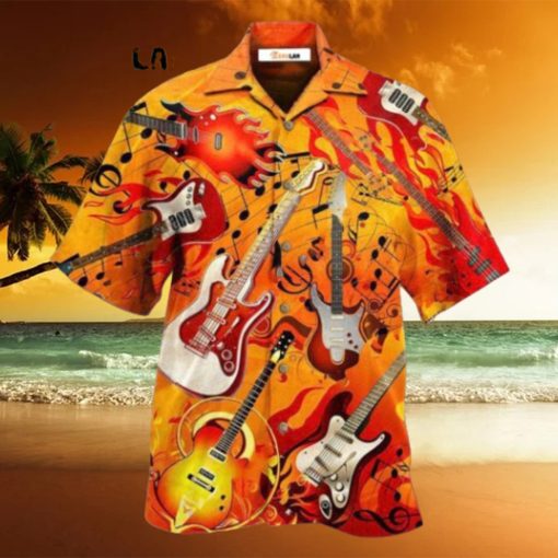 Guitar Is My Life Notes Hawaiian Shirt