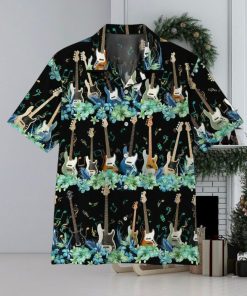 Guitar Lover 3D Bass Guitar Tropical Hawaiian Shirt