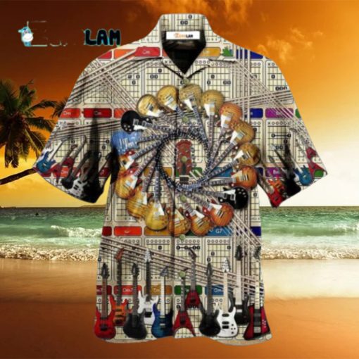 Guitar Music I Love Electric Guitar Hawaiian Shirt