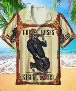 Guns N’ Roses Short Sleeve Button Down Hawaiian Shirt