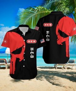 H E B Logo Brand Hawaiian Shirt Skull Gift Summer