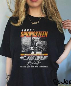 Bruce Springsteen 2024 World Tour 60th Anniversary 1964 2024 Thank You For The Memories T Shirt