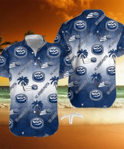 HC Ambri Piotta Dark Blue White Gradient Hawaiian Shirt Style Gift
