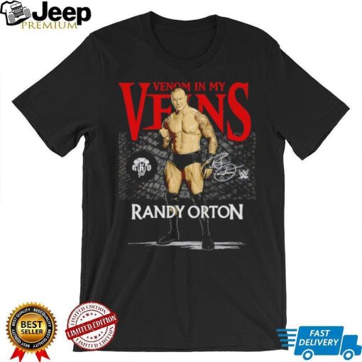 Randy Orton Venom In My Veins WHT Superstars WWE Shirt