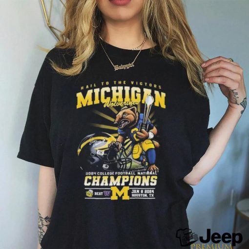 Hail To The Victors Michigan Wolverines 2023 2024 National Champions Beat Washington Shirt
