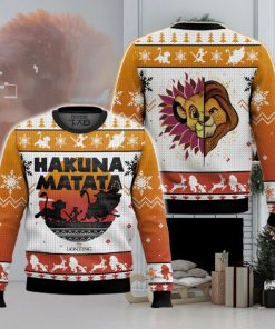 Hakuna Matata Lion King Simba Ugly Sweater