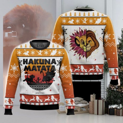 Hakuna Matata Lion King Simba Ugly Sweater