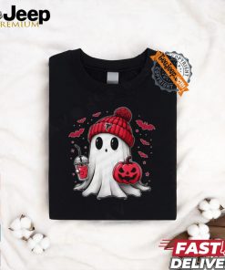 Halloween Atlanta Falcons NFL Football Fan Ghost with Pumpkin shirt