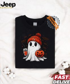 Halloween Cleveland Browns NFL Football Fan Ghost with Pumpkin shirt